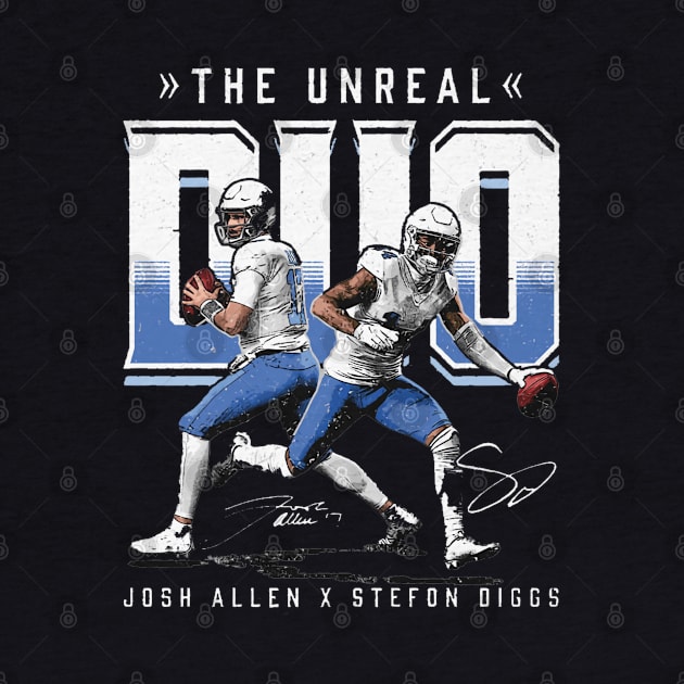 Josh Allen & Stefon Diggs Buffalo Duo by Buya_Hamkac